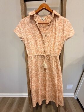 Kennedy Linen Blend Midi Shirtdress